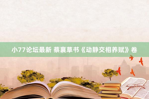 小77论坛最新 蔡襄草书《动静交相养赋》卷